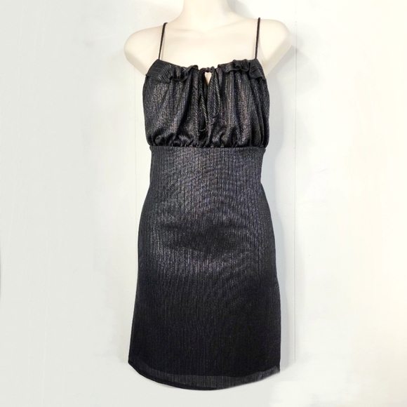 Plus Size Dark Grey Sparkle Party Dress - Picture 1 of 8